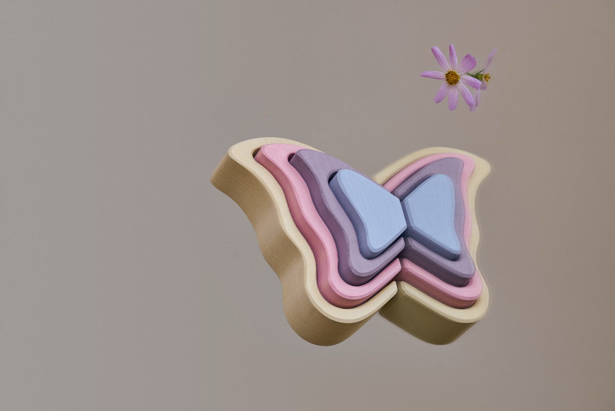 Butterfly Arcs – Wooden Stacking Toy