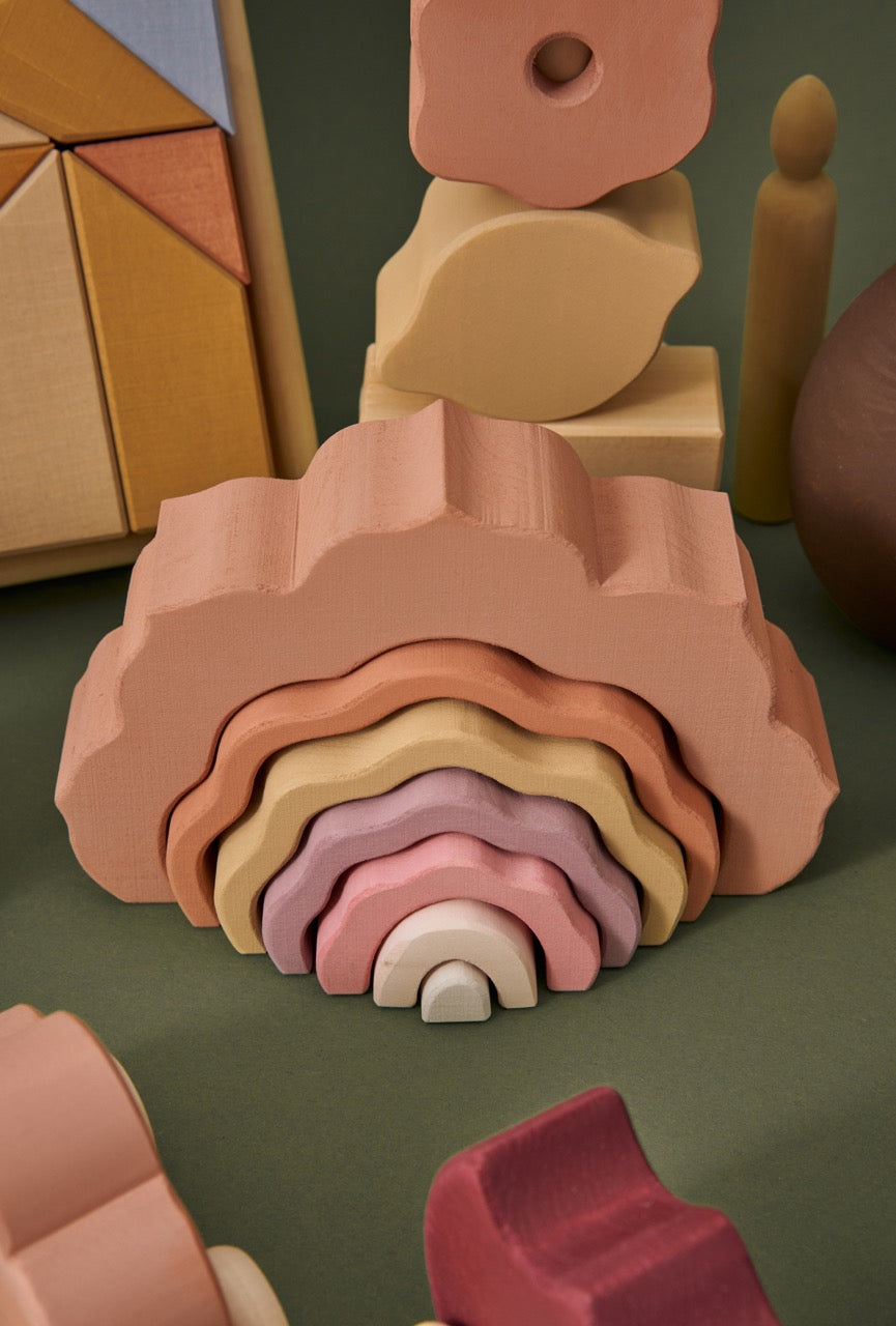 Rose Arcs – Wooden Stacking Toy