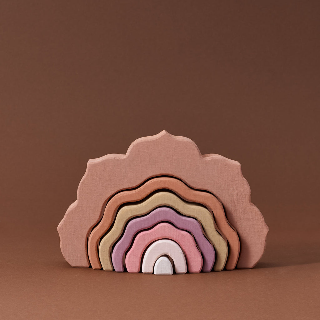 Rose Arcs – Wooden Stacking Toy