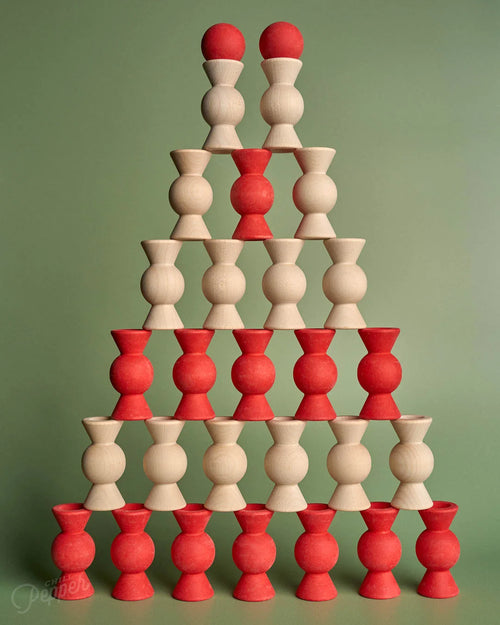 Chill Pepper Sweets – Wooden Stacking Game, Red Velvet (33 pcs)