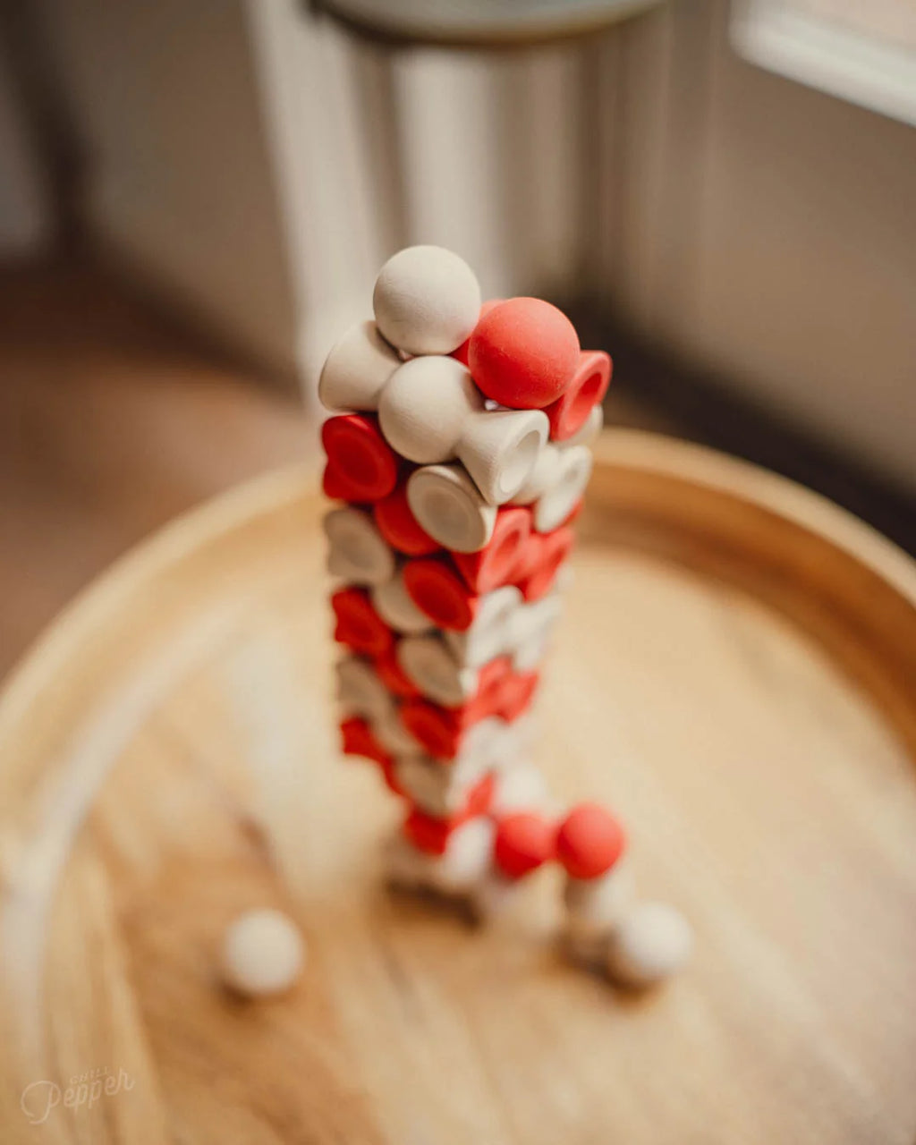 Chill Pepper Sweets – Wooden Stacking Game, Red Velvet (33 pcs)
