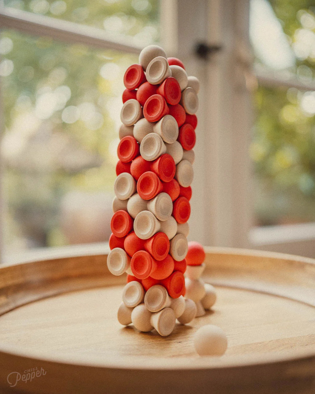 Chill Pepper Sweets – Wooden Stacking Game, Red Velvet (33 pcs)