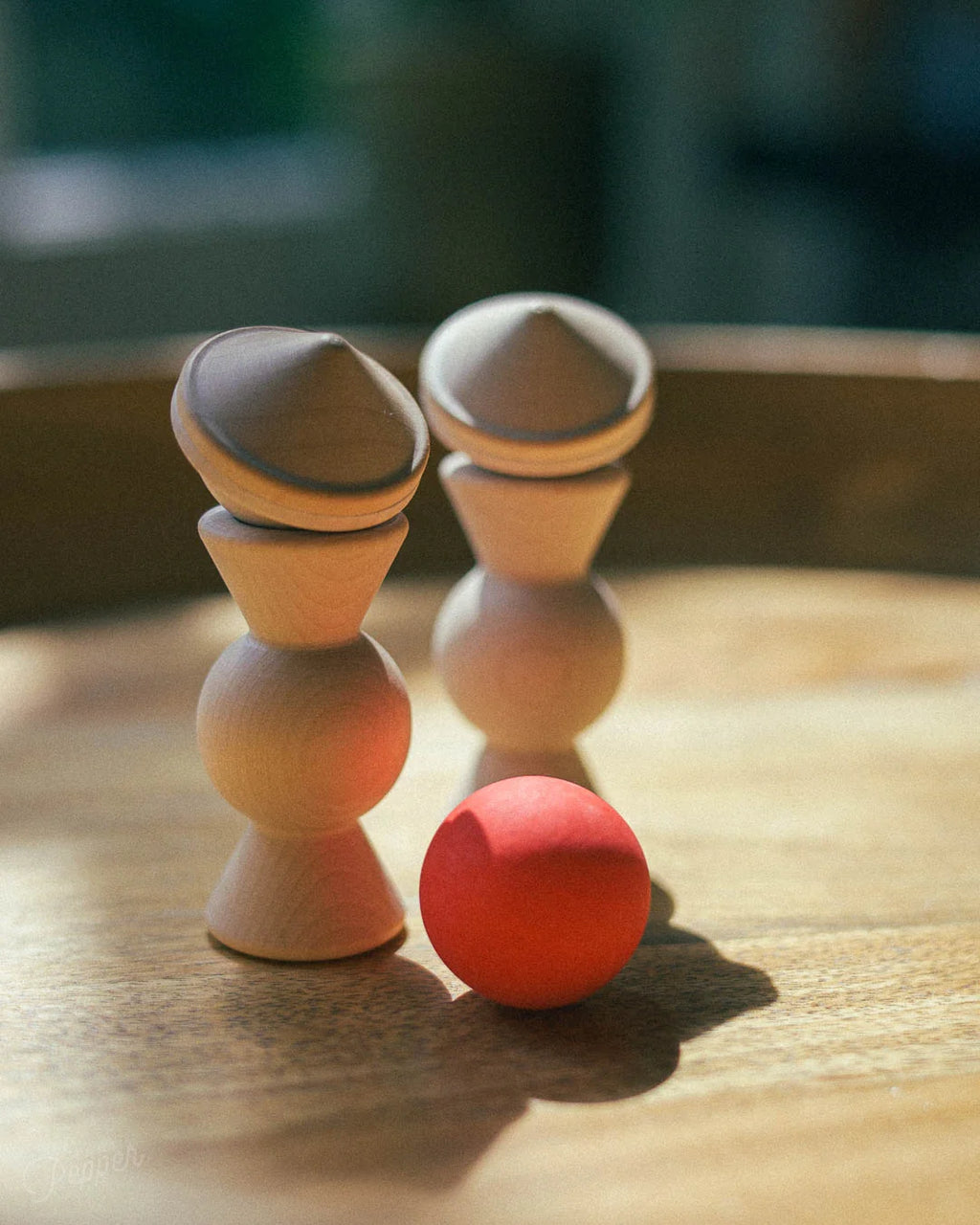Chill Pepper Treats – Wooden Stacking & Spinning Game (13 pcs)