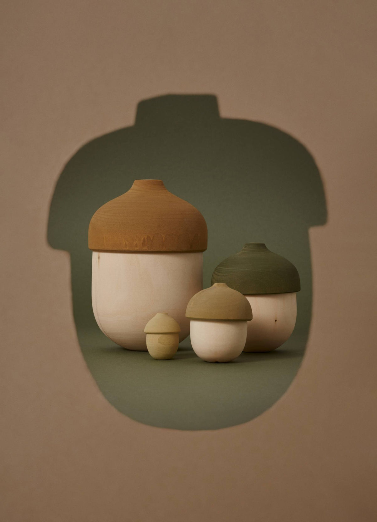 Matryoshka Acorn – Wooden Nesting Toy