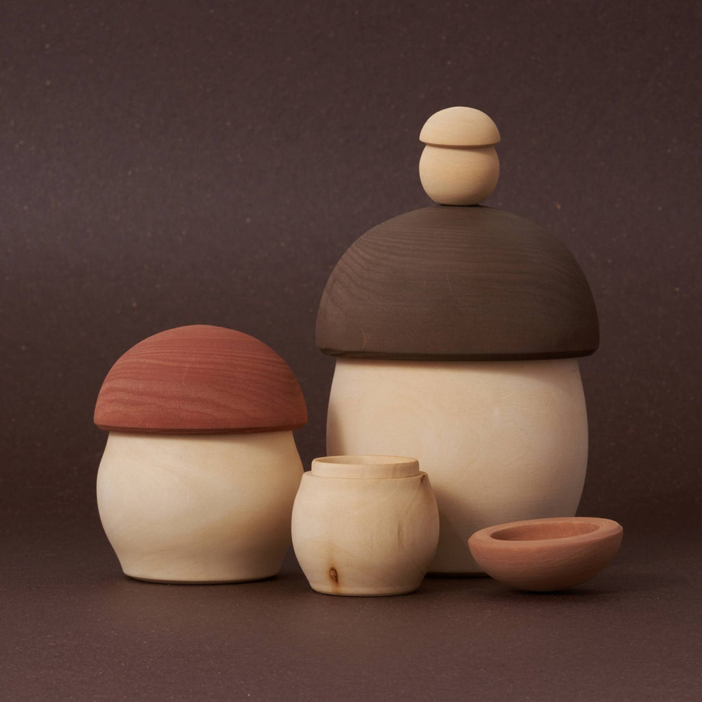 Matryoshka Mushroom – Wooden Nesting Toy