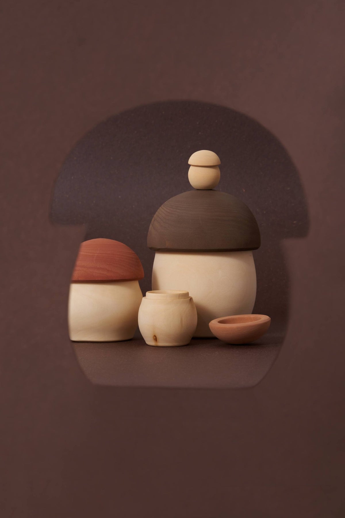 Matryoshka Mushroom – Wooden Nesting Toy
