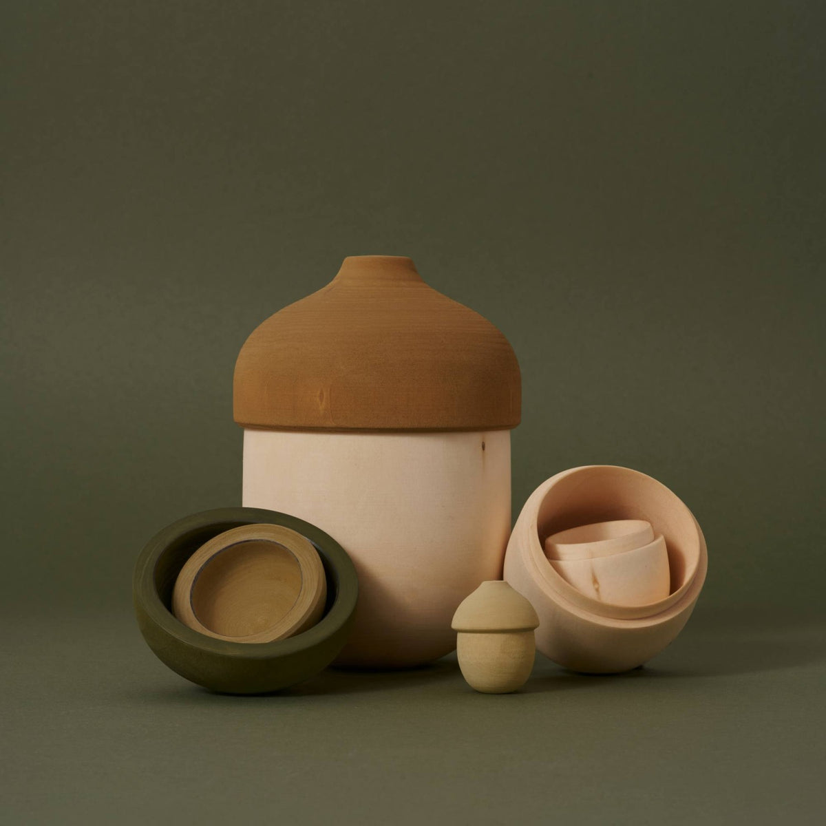 Matryoshka Acorn – Wooden Nesting Toy