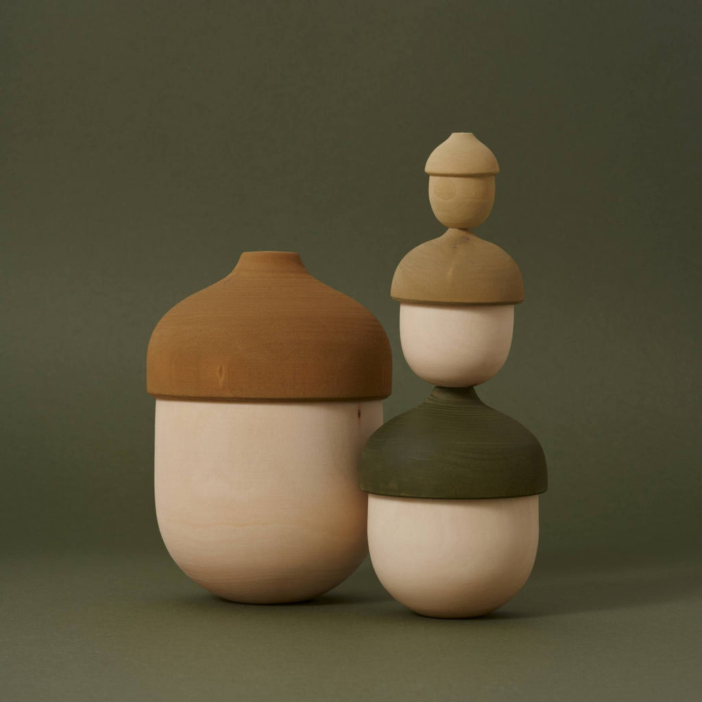 Matryoshka Acorn – Wooden Nesting Toy