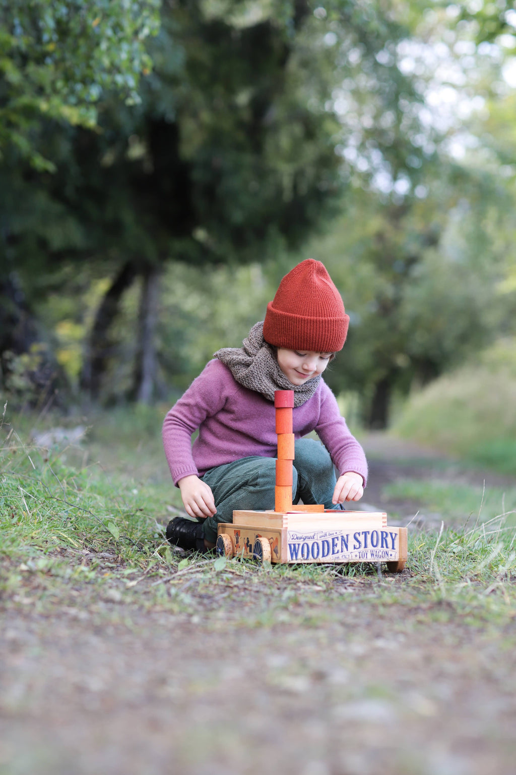 Wooden trolley - Toy wagon