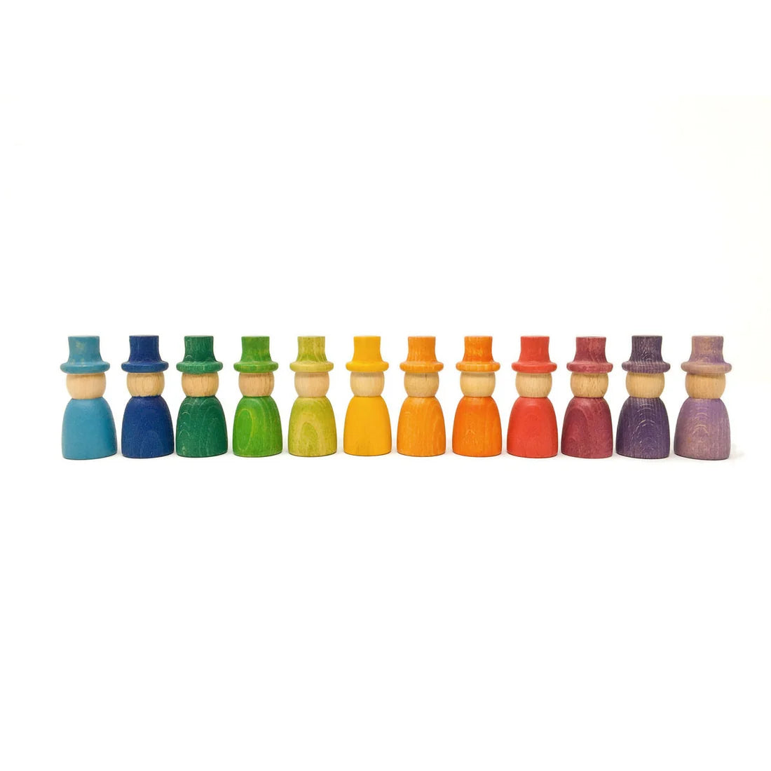 Wizards Play Set – 12-Piece Wooden Nins Figures