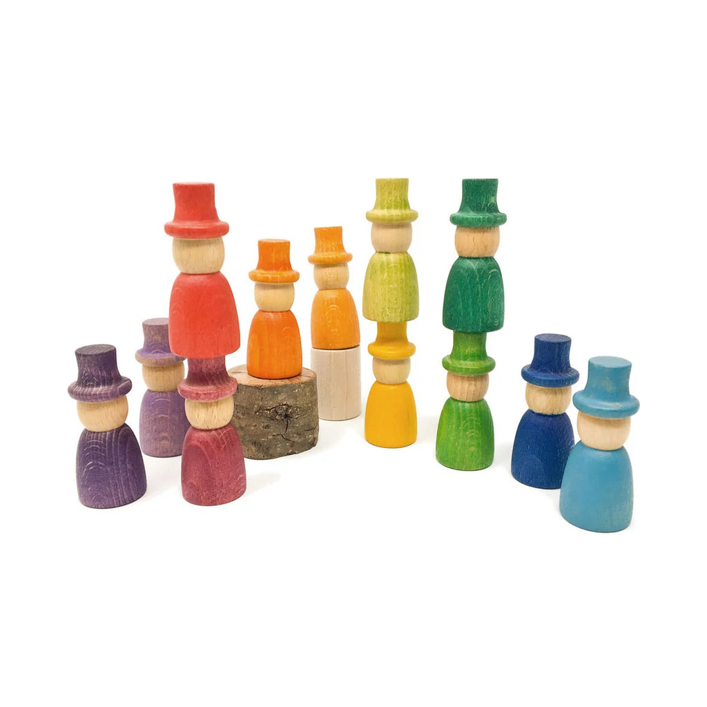 Wizards Play Set – 12-Piece Wooden Nins Figures