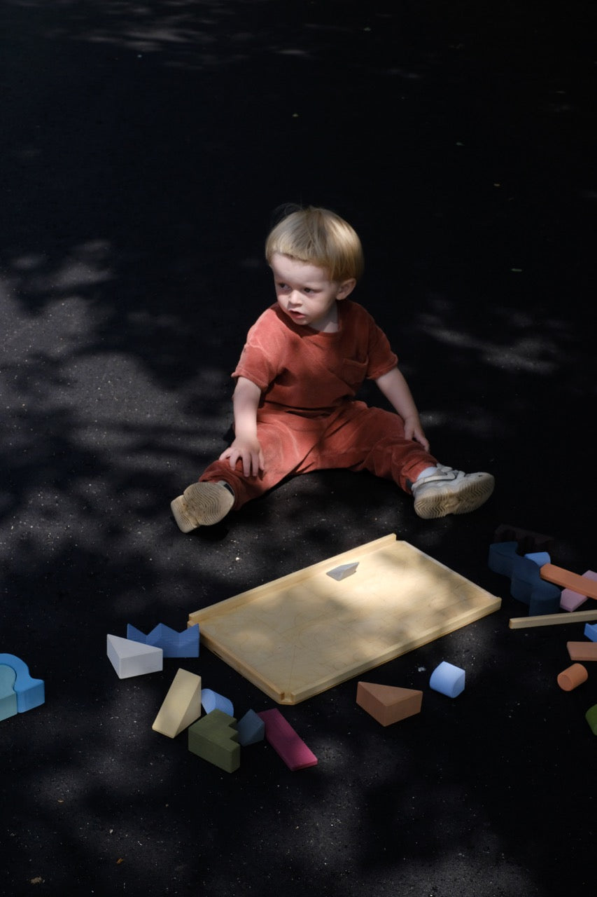 Collage Building Blocks – Wooden Building Set Inspired by Matisse
