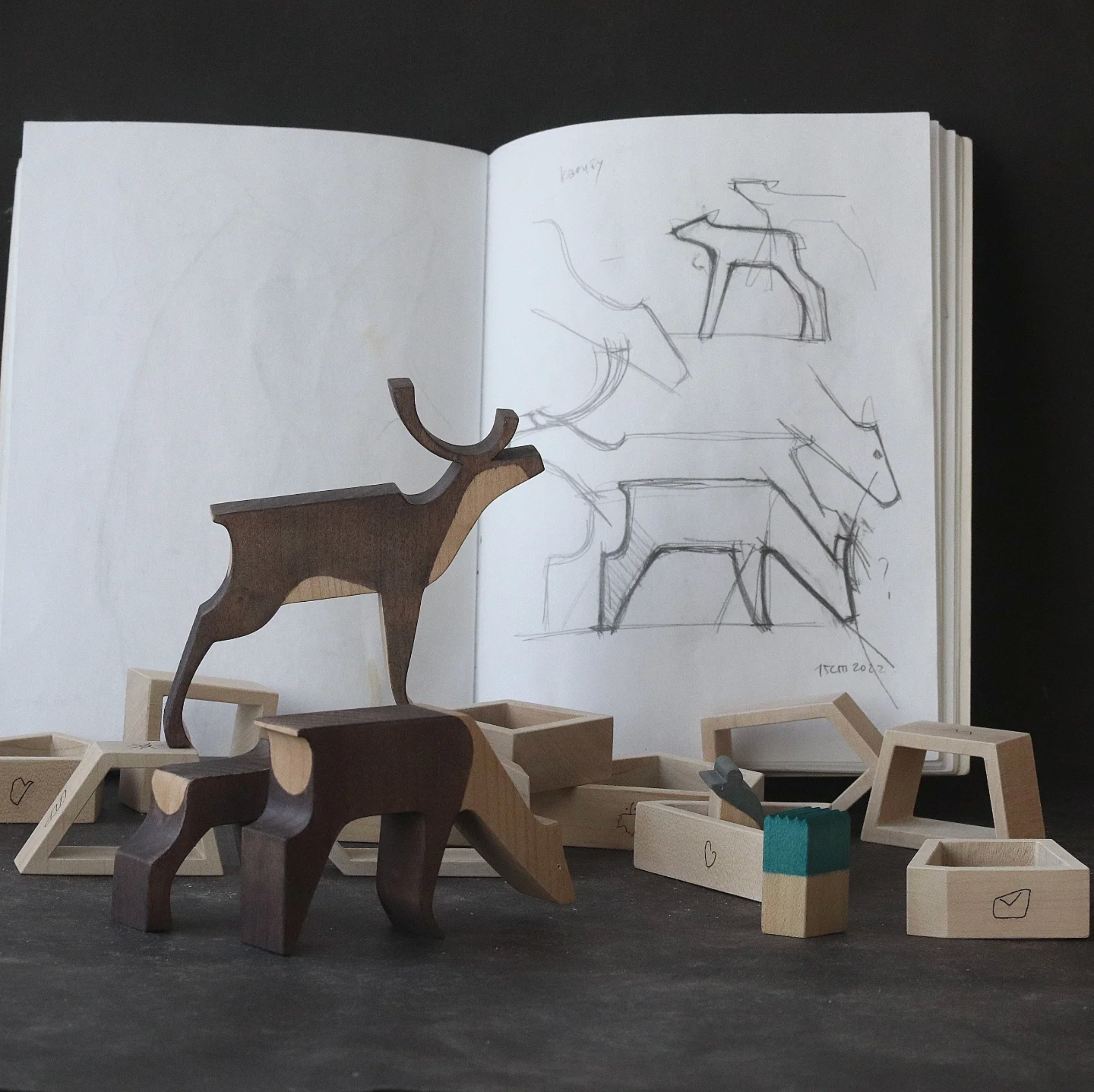 Reindeers (3pc)