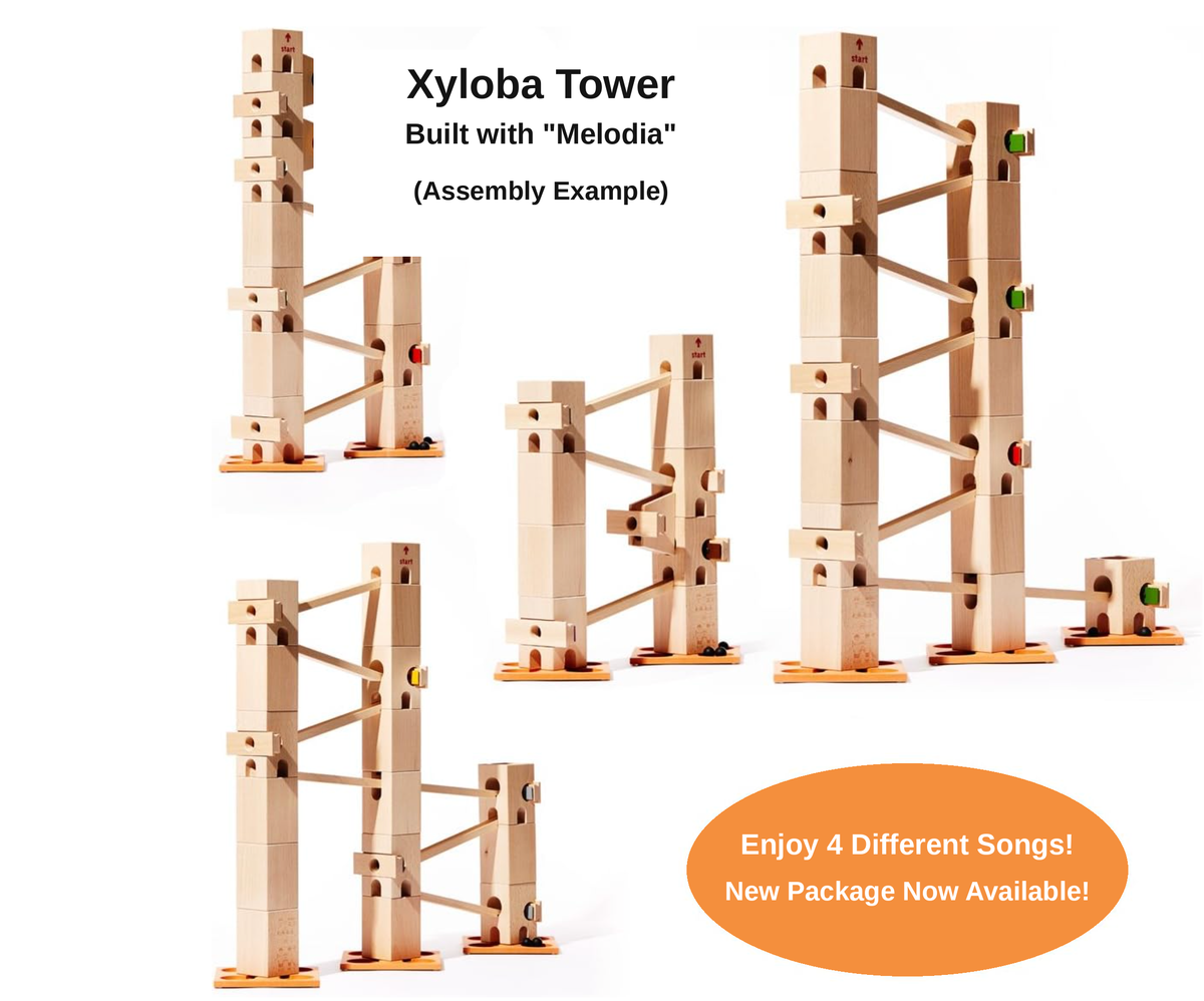 Xyloba Melodia Folksongs 1 – Musical Marble Run Melody Kit (52 Pieces)