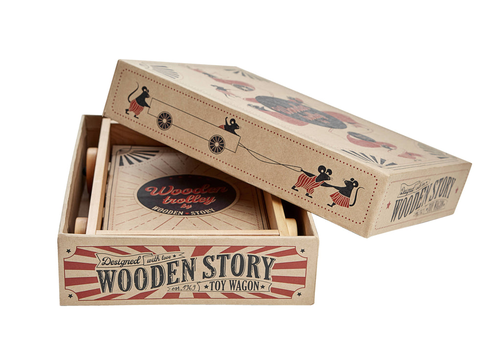 Wooden trolley - Toy wagon