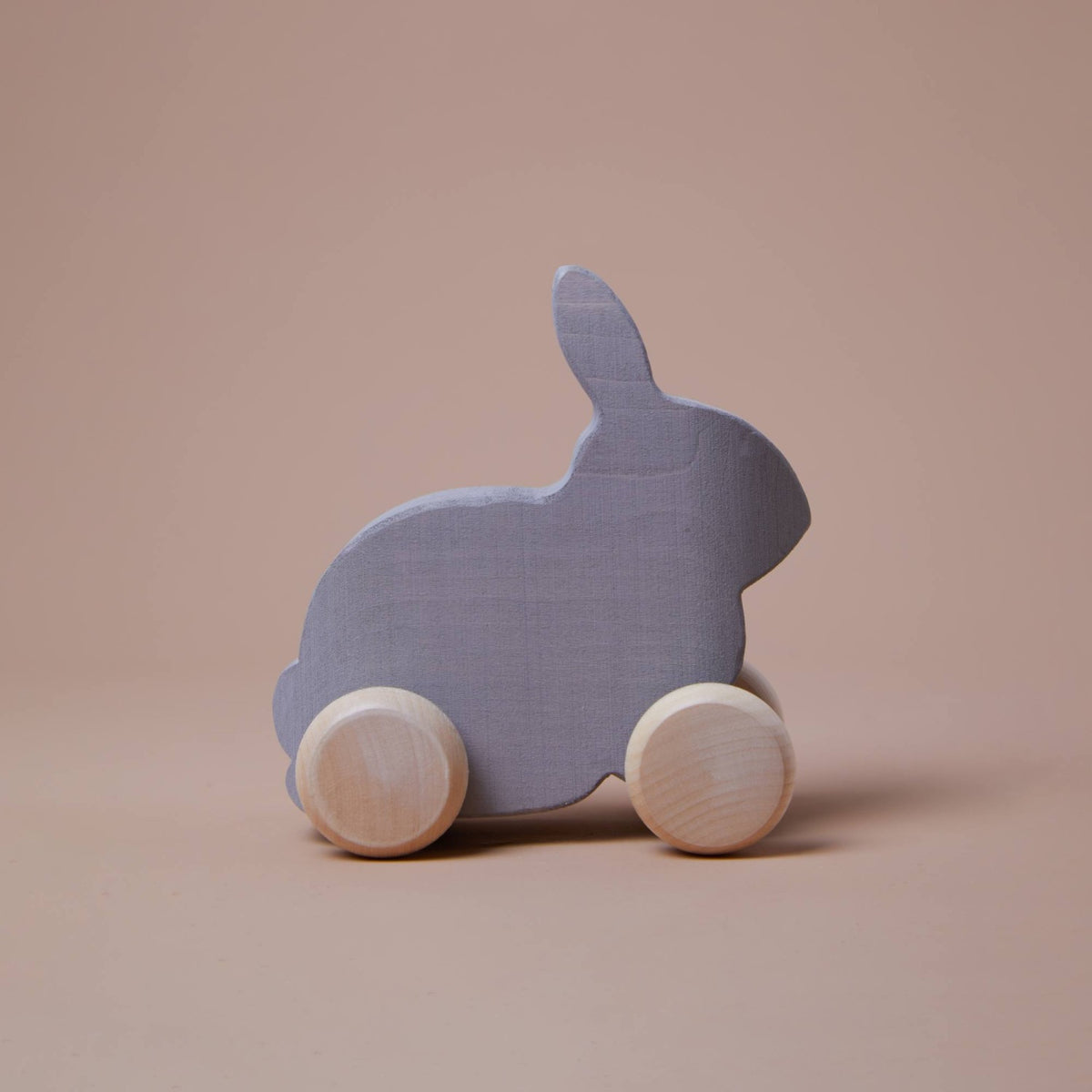 Grey Hare Vehicle – Wooden Rolling Toy