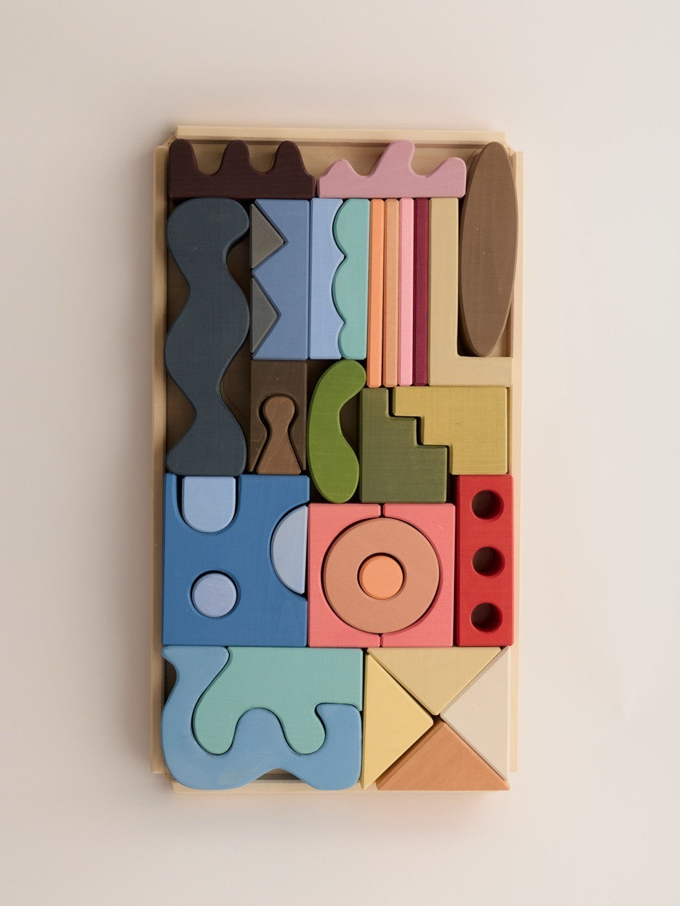 Collage Building Blocks – Wooden Building Set Inspired by Matisse