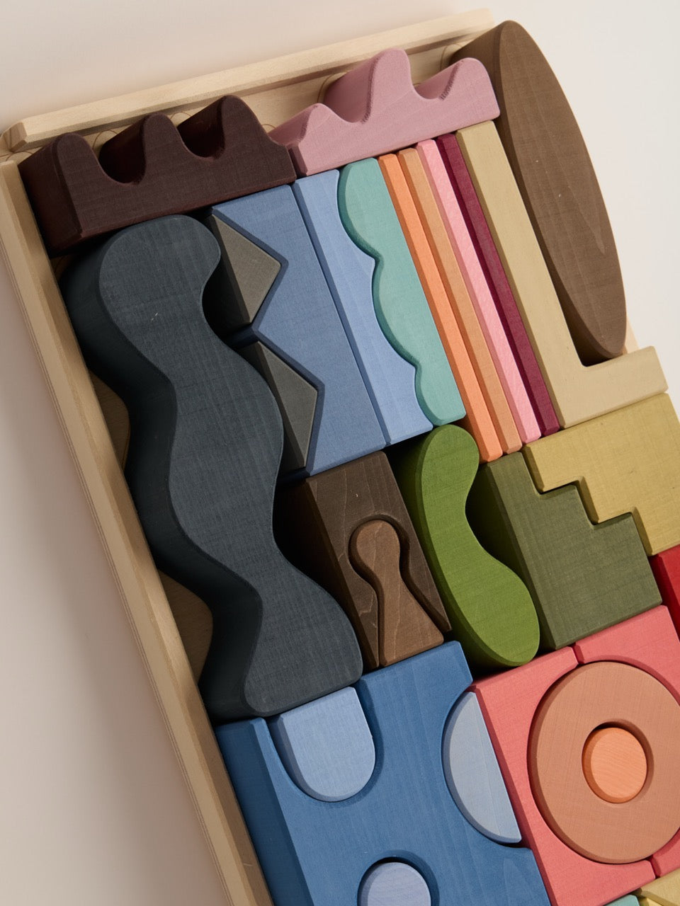 Collage Building Blocks – Wooden Building Set Inspired by Matisse