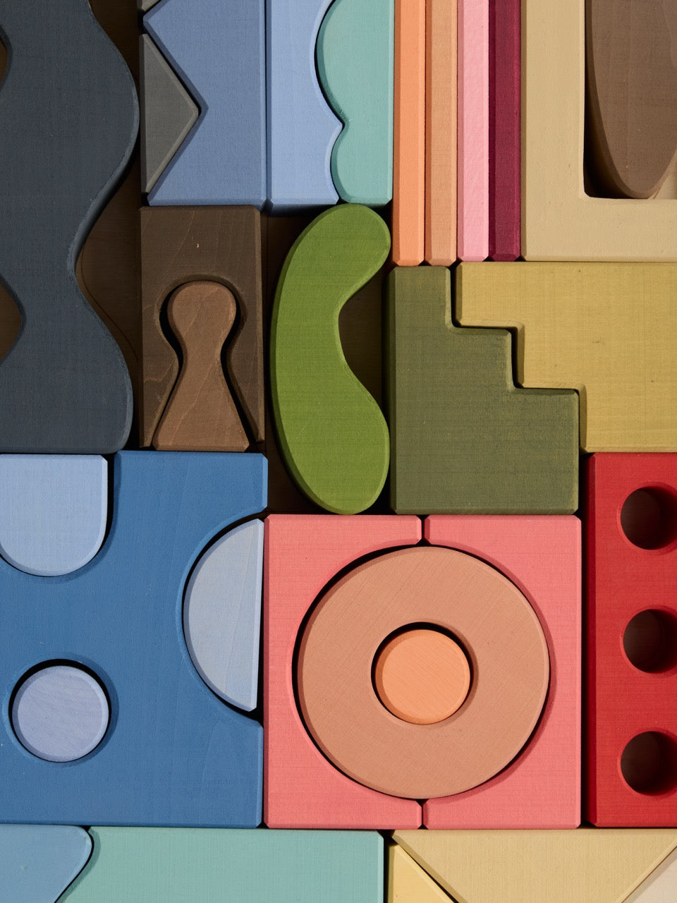 Collage Building Blocks – Wooden Building Set Inspired by Matisse